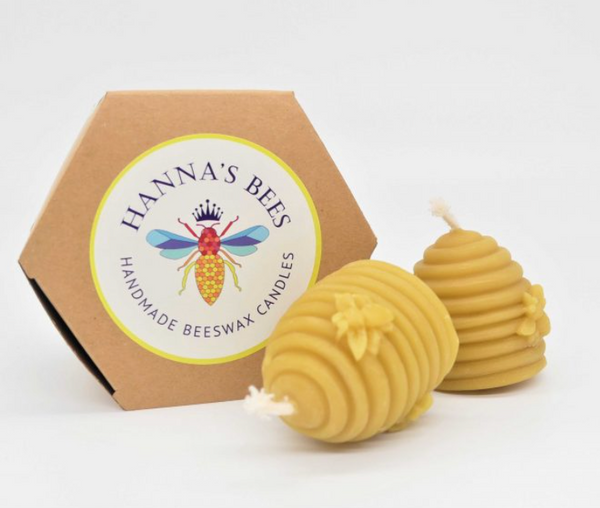 Beeswax Beehive Candles (2) -  Hanna's Bees
