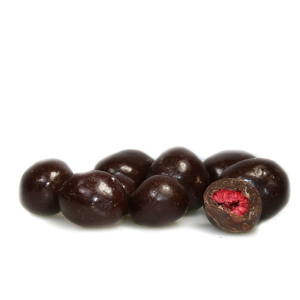 Dark Chocolate Raspberries (Organic)