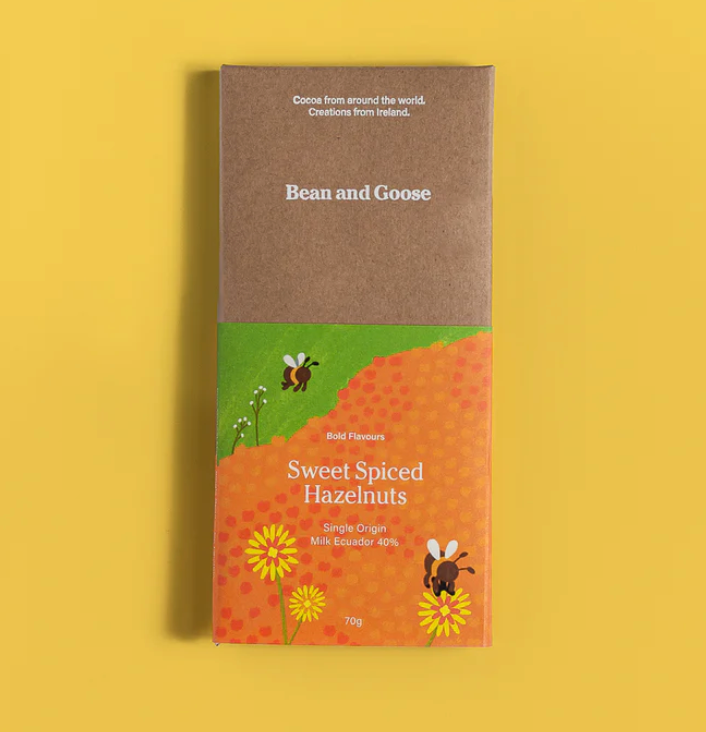 Sweet and Spiced Hazelnuts Milk Chocolate Bar