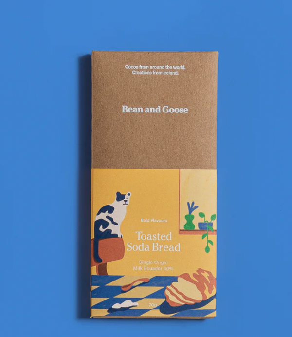 Toasted Soda Bread Milk Chocolate Bar - Bean & Goose