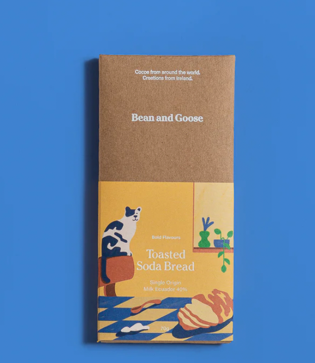 Toasted Soda Bread Milk Chocolate Bar - Bean & Goose