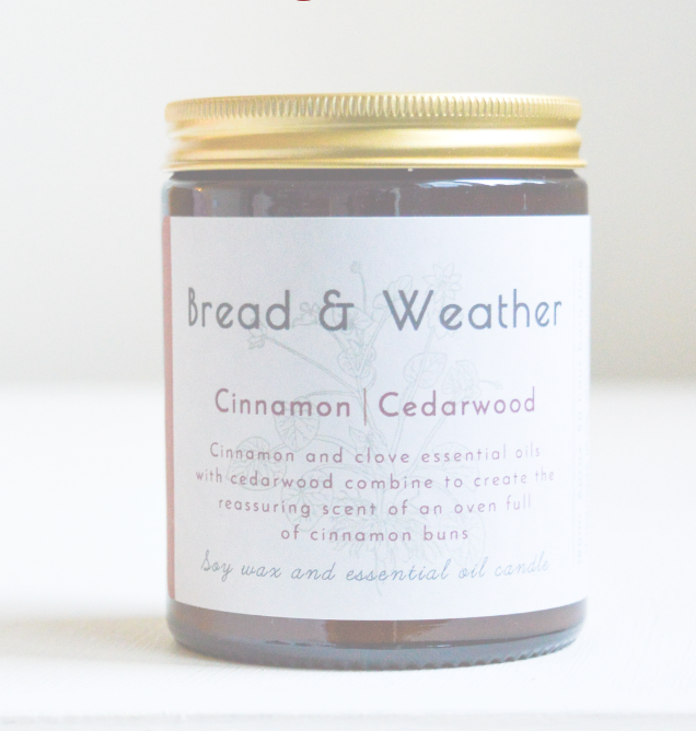 Cinnamon Cedarwood Candle | Bread and Weather