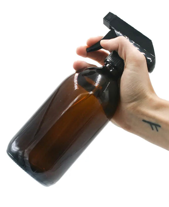Amber Glass Spray Bottle